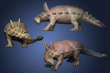3D модель Анкилозавр (STL)